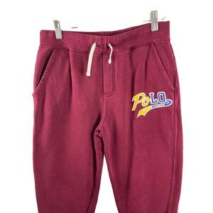 Ralph Lauren Polo Branded Burgundy Sweatpants Girls Size 14-16 or Women’s Size S